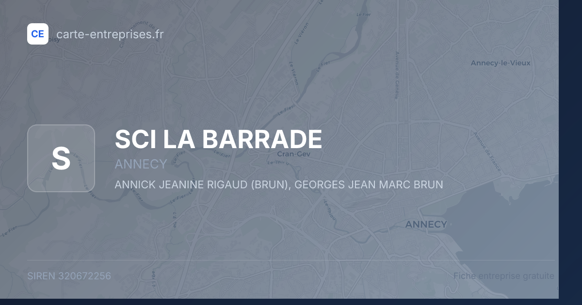 SCI LA BARRADE — 320672256 — fiche entreprise