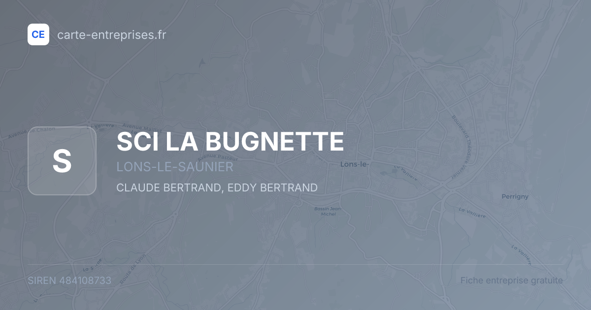 SCI LA BUGNETTE — 484108733 — fiche entreprise