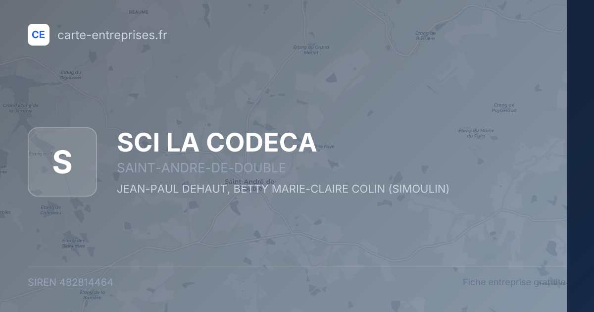 SCI LA CODECA — 482814464 — fiche entreprise