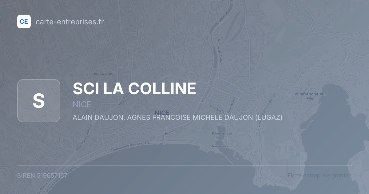 SCI LA COLLINE — 519657167 — fiche entreprise