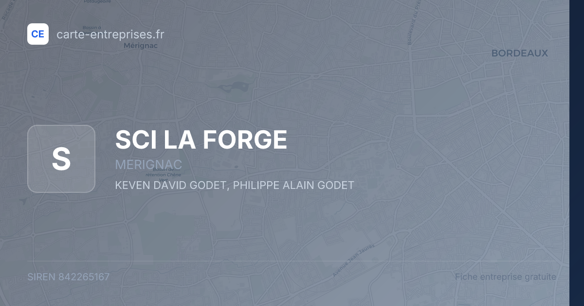 SCI LA FORGE — 842265167 — fiche entreprise
