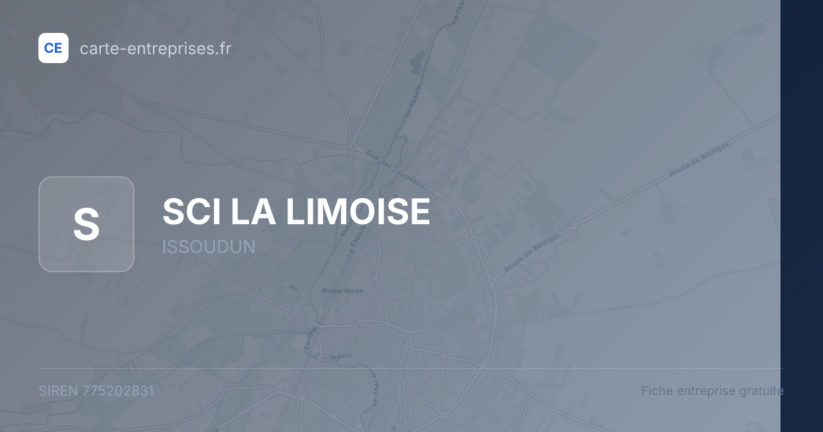 SCI LA LIMOISE — 775202831 — fiche entreprise