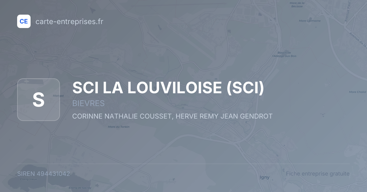 SCI LA LOUVILOISE (SCI) — 494431042 — fiche entreprise