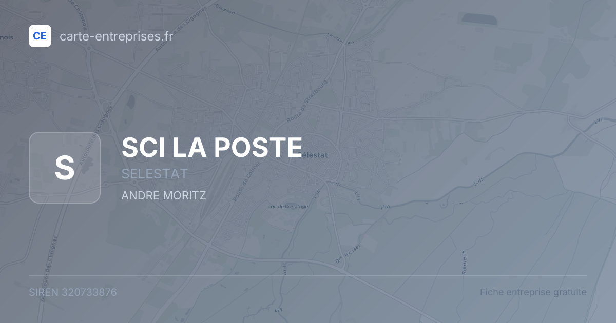 SCI LA POSTE — 320733876 — fiche entreprise