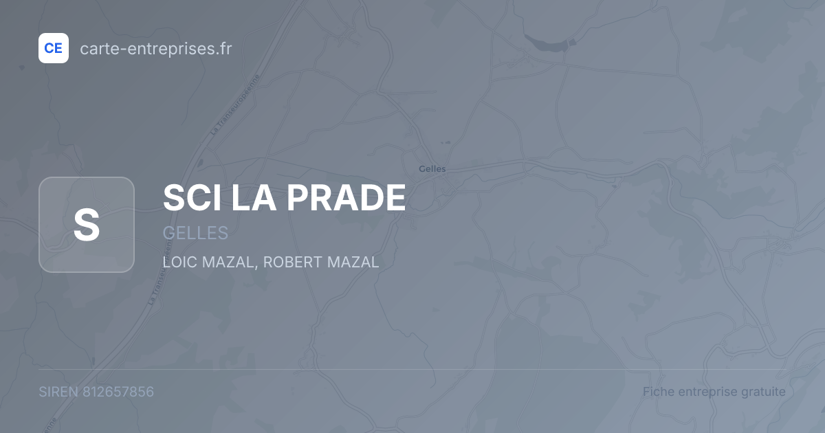 SCI LA PRADE — 812657856 — fiche entreprise