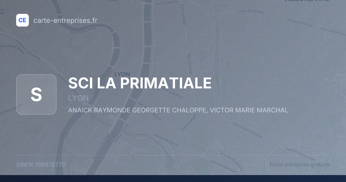 SCI LA PRIMATIALE — 788876779 — fiche entreprise