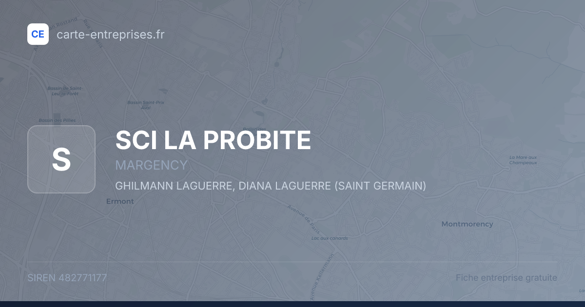 SCI LA PROBITE — 482771177 — fiche entreprise