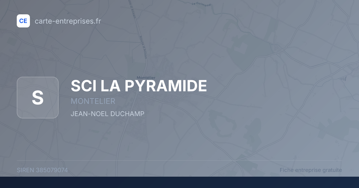 SCI LA PYRAMIDE — 385079074 — fiche entreprise