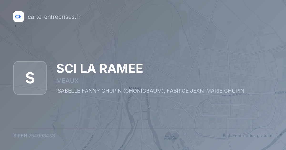 SCI LA RAMEE — 754093433 — fiche entreprise