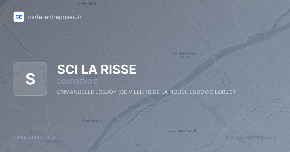 SCI LA RISSE — 509647434 — fiche entreprise