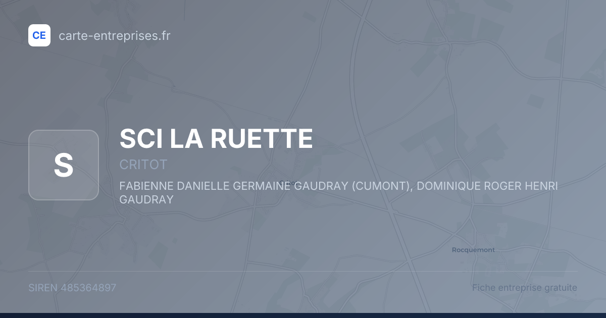 SCI LA RUETTE — 485364897 — fiche entreprise