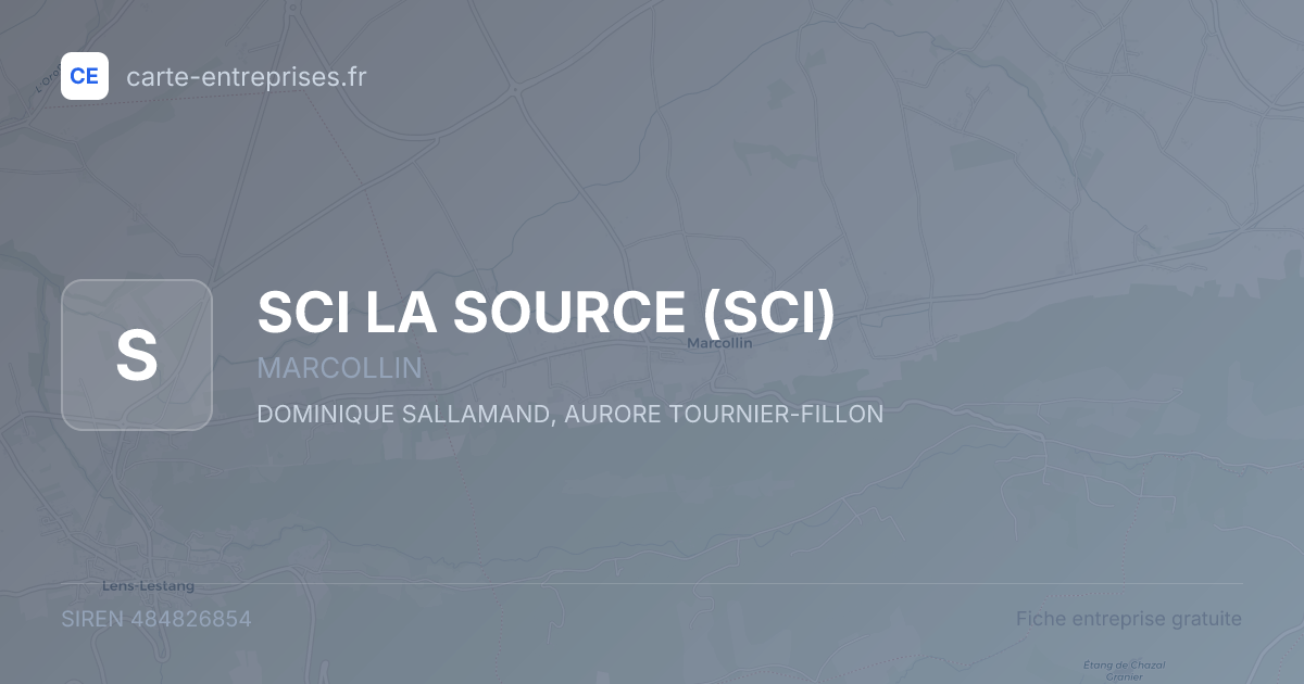 SCI LA SOURCE (SCI) — 484826854 — fiche entreprise