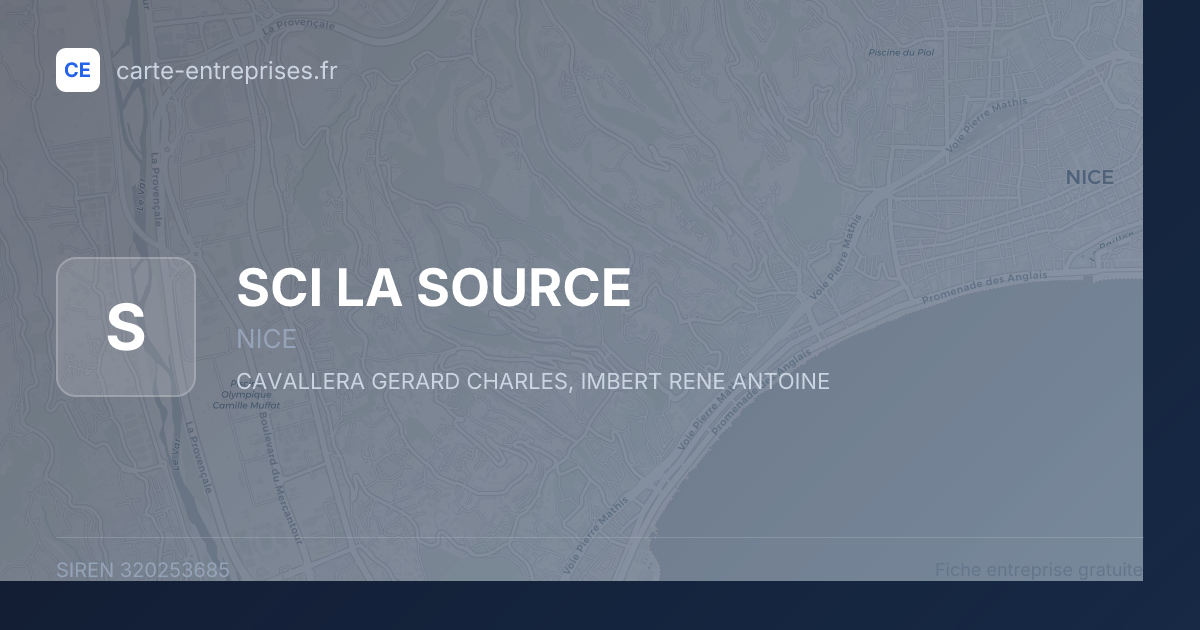 SCI LA SOURCE — 320253685 — fiche entreprise