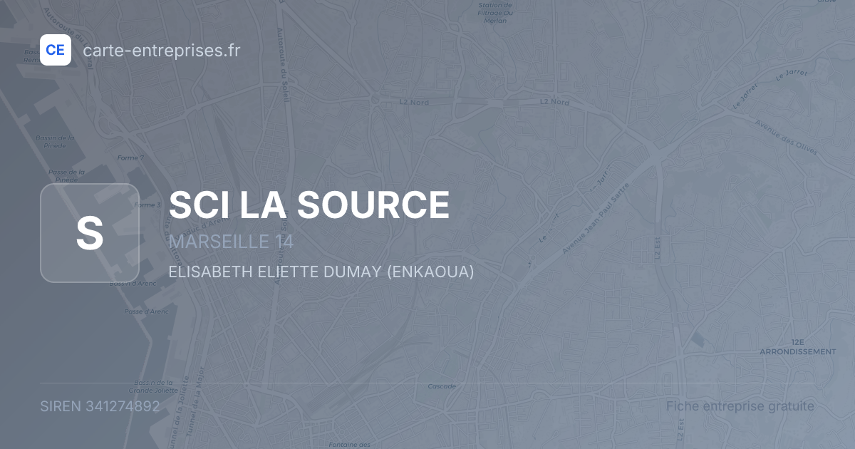 SCI LA SOURCE — 341274892 — fiche entreprise