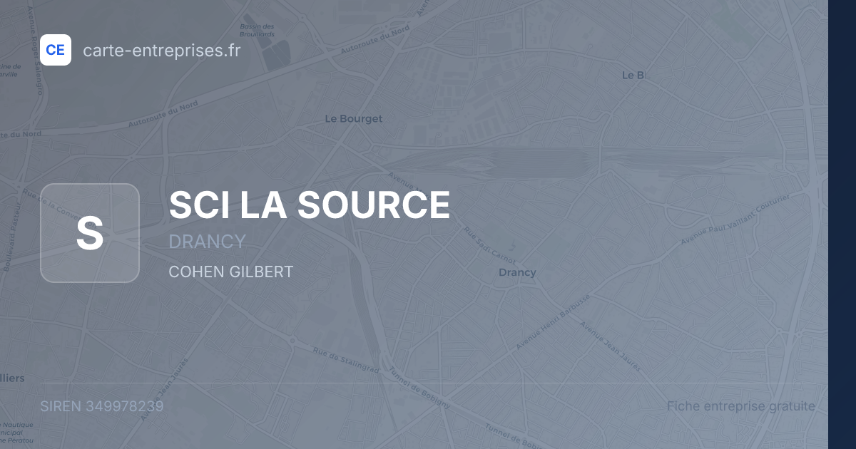 SCI LA SOURCE — 349978239 — fiche entreprise