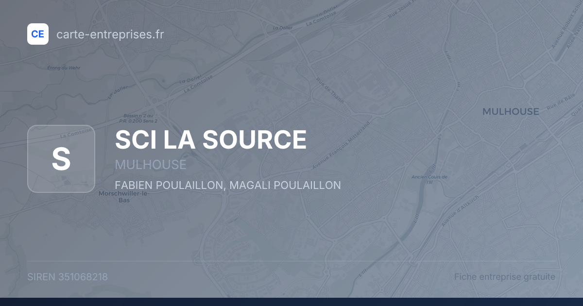 SCI LA SOURCE — 351068218 — fiche entreprise