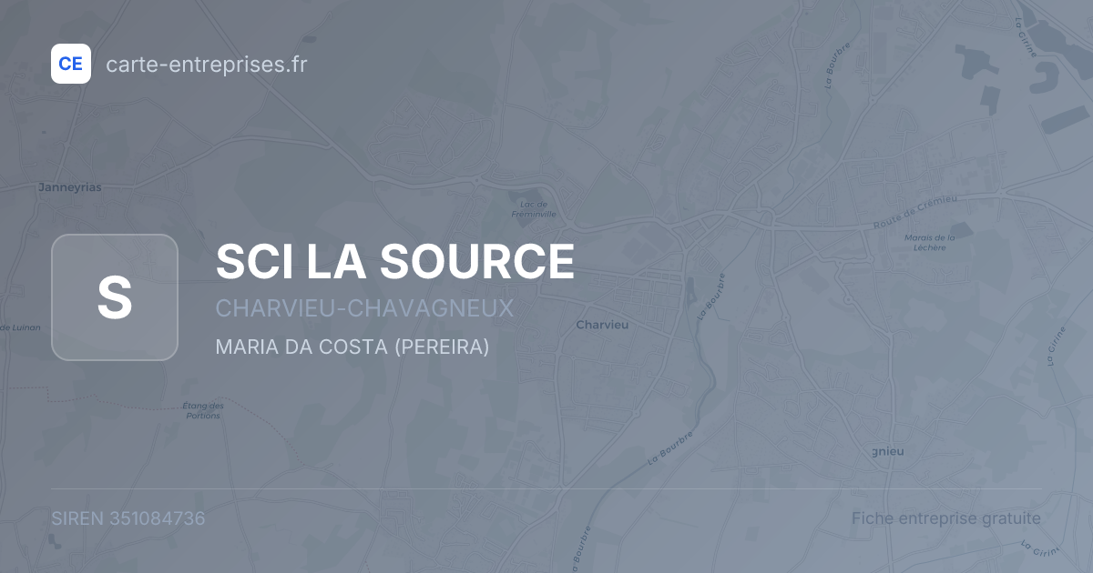 SCI LA SOURCE — 351084736 — fiche entreprise