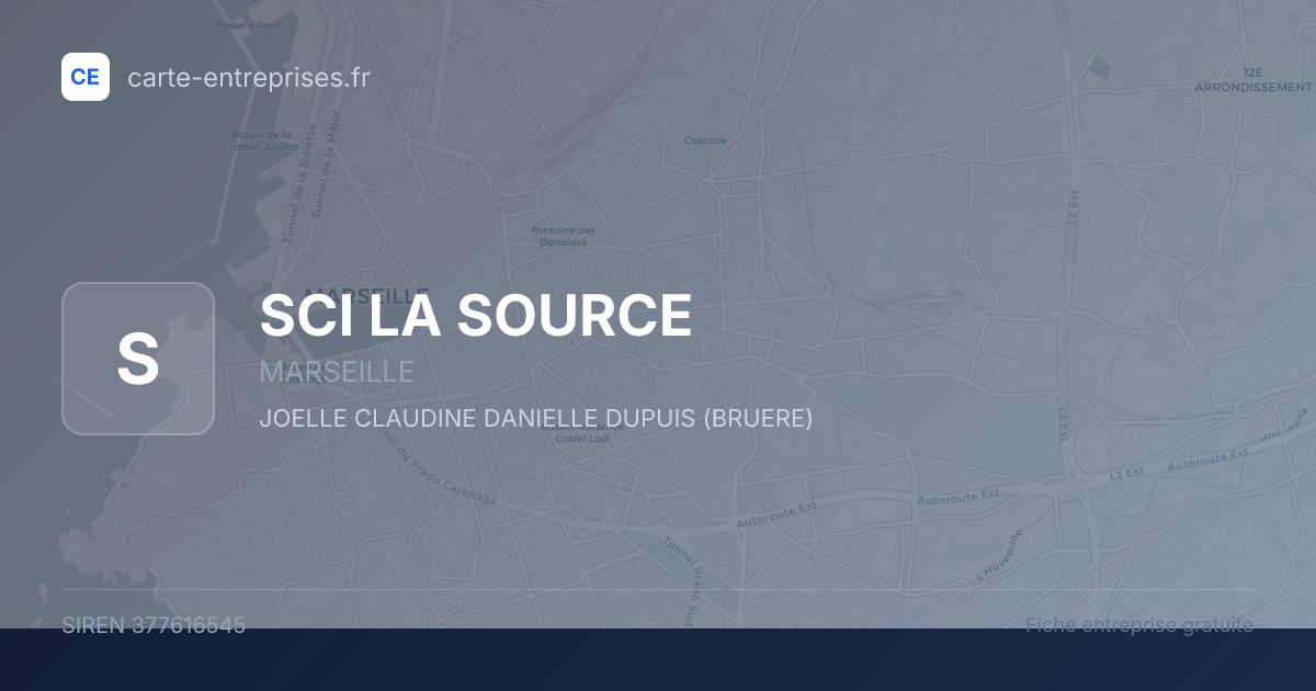 SCI LA SOURCE — 377616545 — fiche entreprise