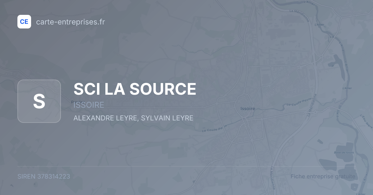 SCI LA SOURCE — 378314223 — fiche entreprise