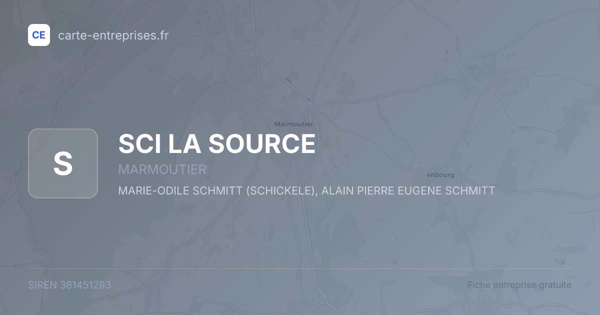 SCI LA SOURCE — 381451293 — fiche entreprise