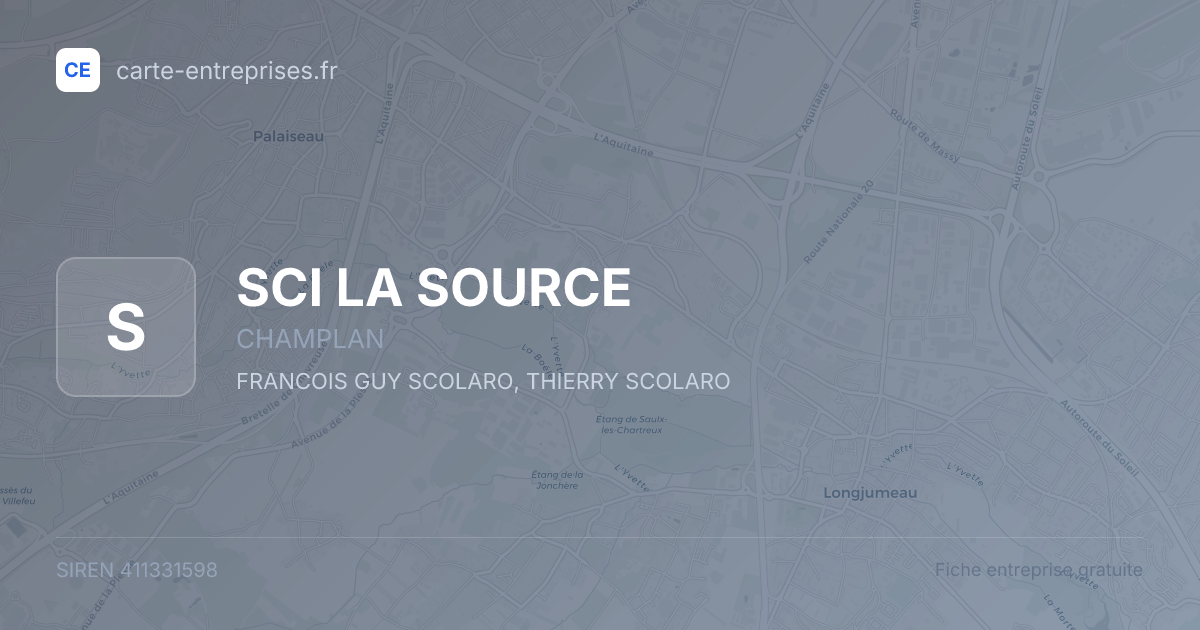 SCI LA SOURCE — 411331598 — fiche entreprise