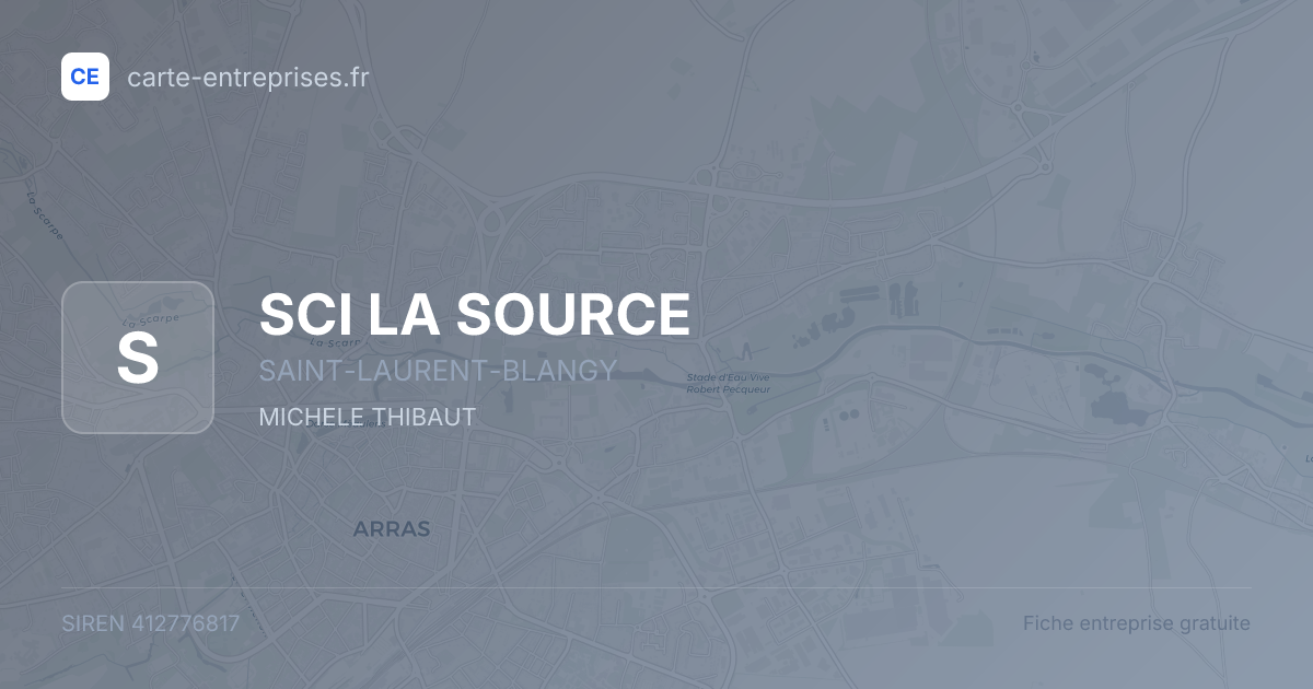 SCI LA SOURCE — 412776817 — fiche entreprise