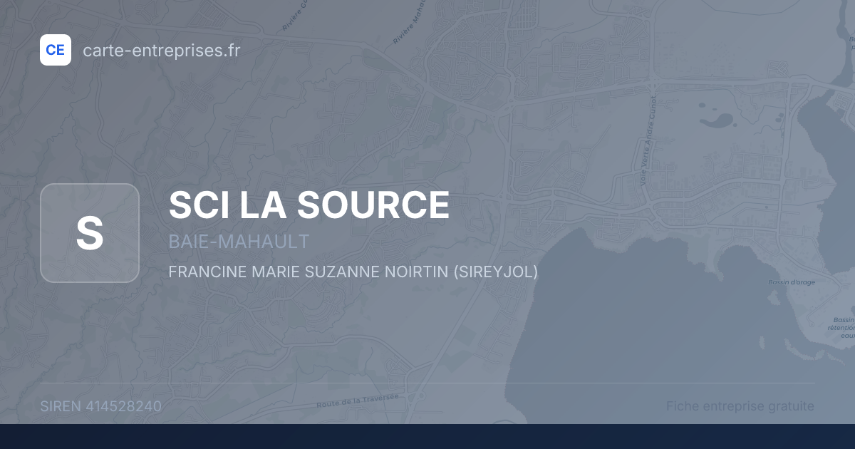 SCI LA SOURCE — 414528240 — fiche entreprise