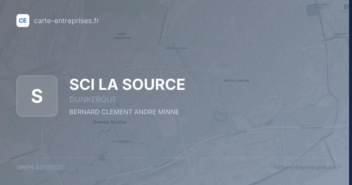 SCI LA SOURCE — 421110321 — fiche entreprise