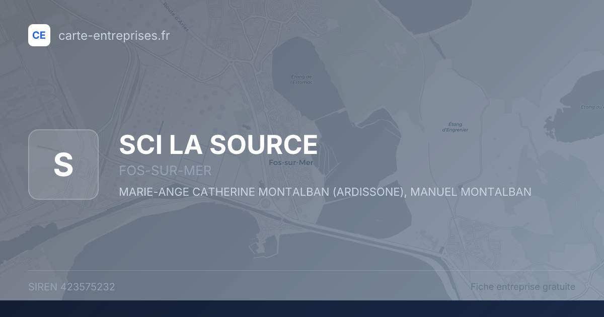SCI LA SOURCE — 423575232 — fiche entreprise