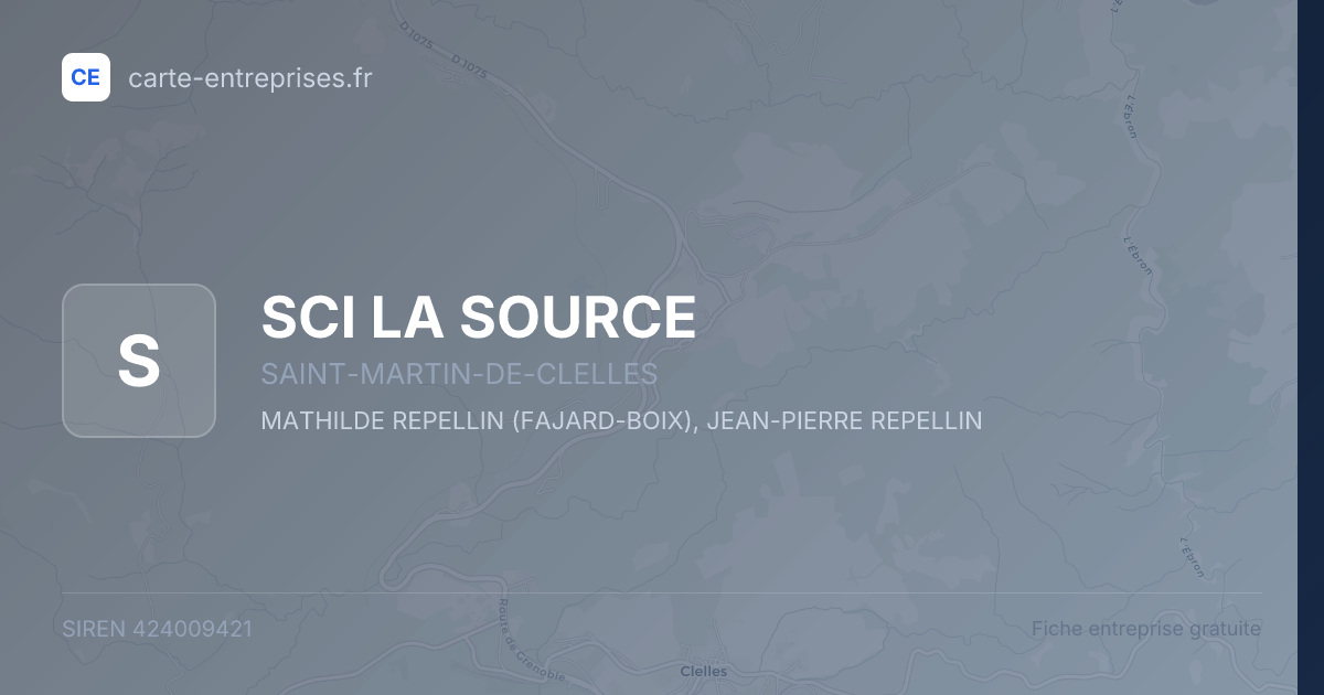 SCI LA SOURCE — 424009421 — fiche entreprise