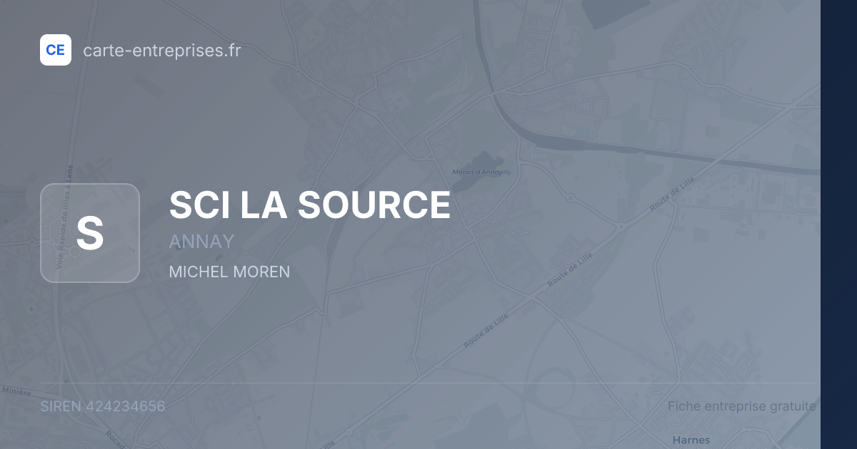 SCI LA SOURCE — 424234656 — fiche entreprise