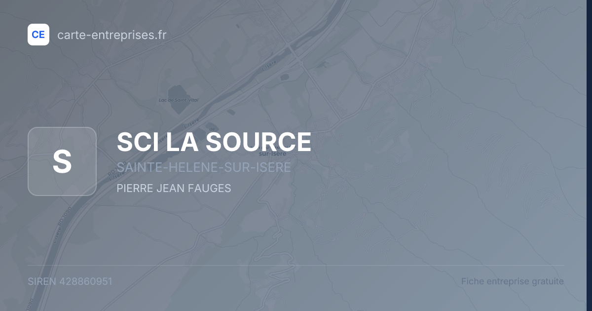 SCI LA SOURCE — 428860951 — fiche entreprise