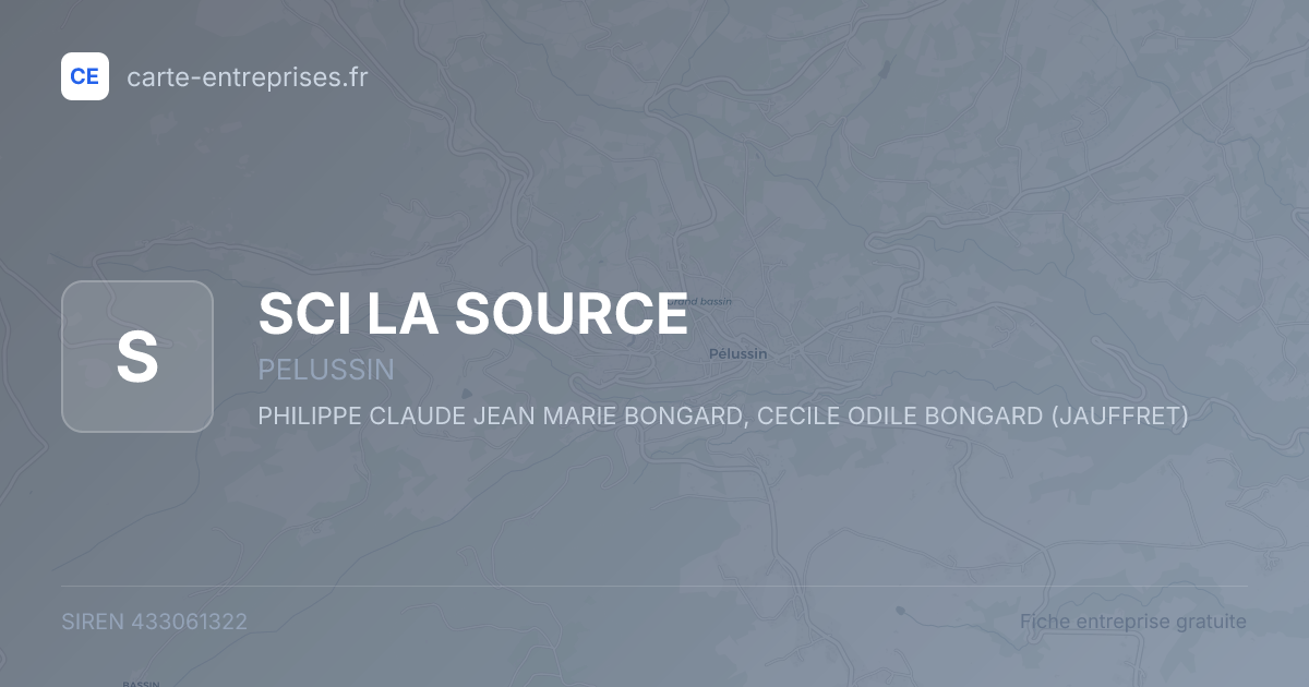 SCI LA SOURCE — 433061322 — fiche entreprise