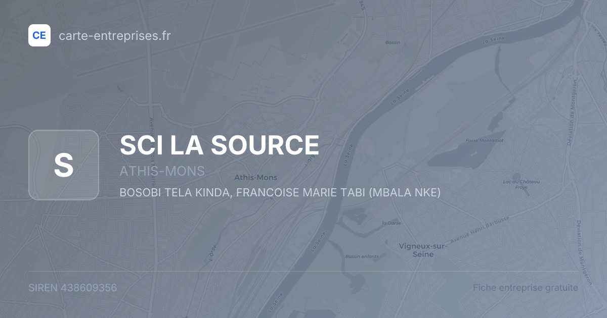 SCI LA SOURCE — 438609356 — fiche entreprise