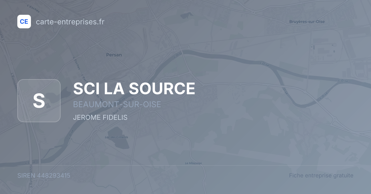 SCI LA SOURCE — 448293415 — fiche entreprise