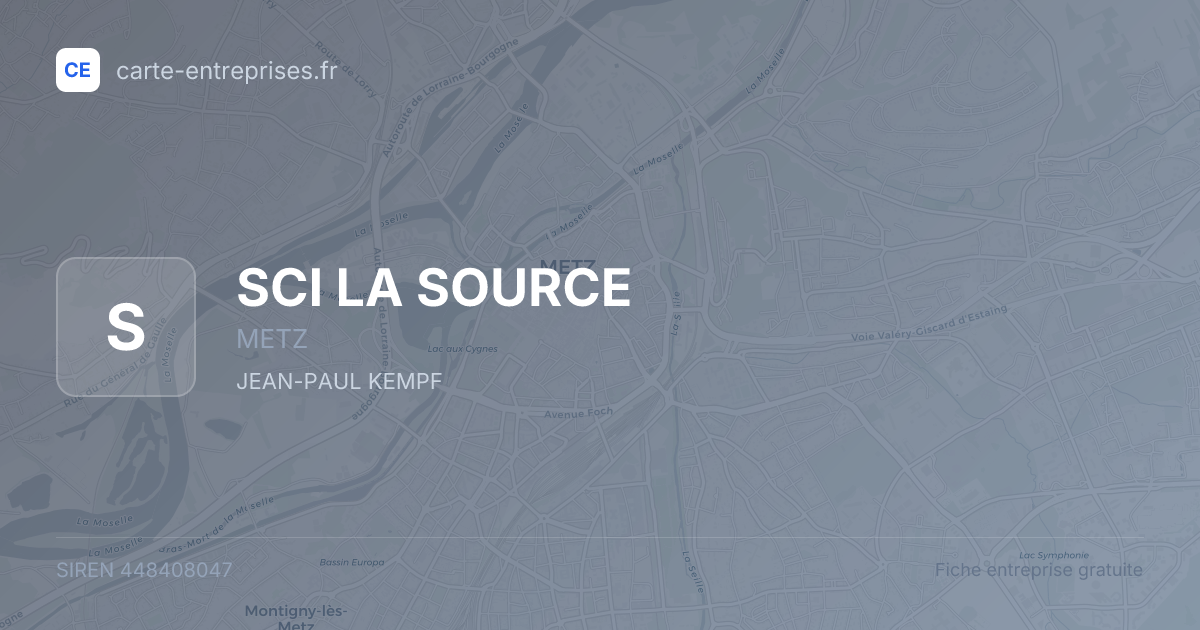 SCI LA SOURCE — 448408047 — fiche entreprise