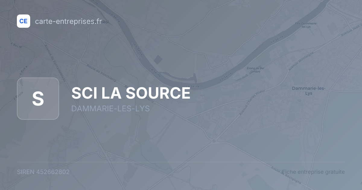 SCI LA SOURCE — 452662802 — fiche entreprise