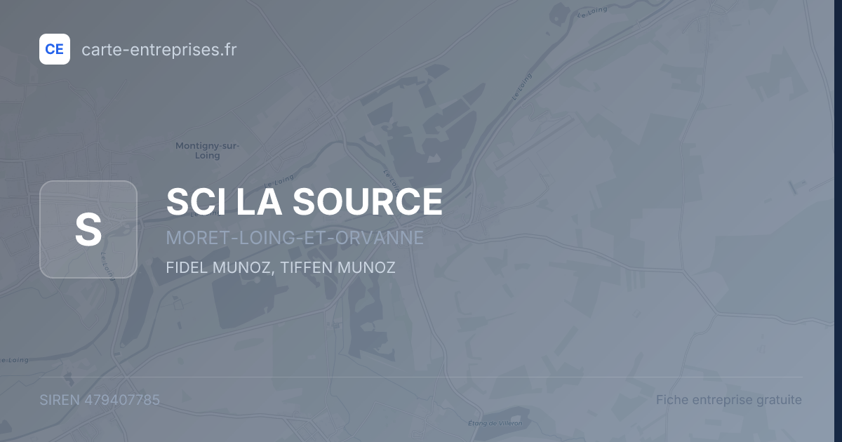 SCI LA SOURCE — 479407785 — fiche entreprise