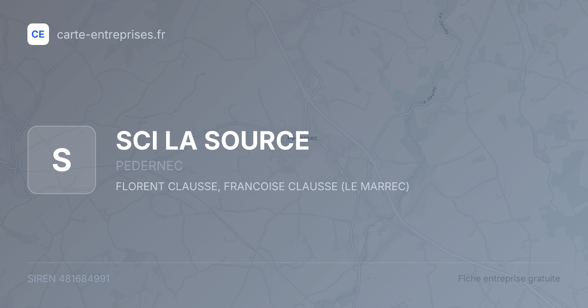 SCI LA SOURCE — 481684991 — fiche entreprise