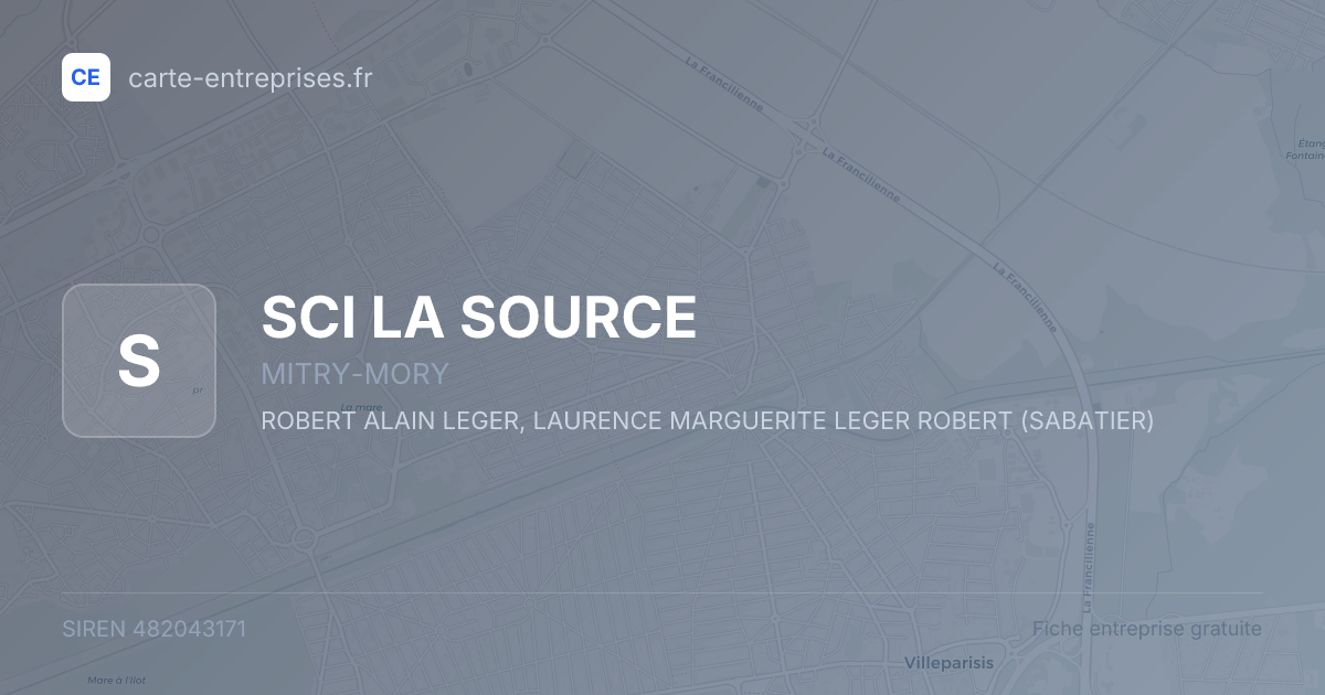 SCI LA SOURCE — 482043171 — fiche entreprise