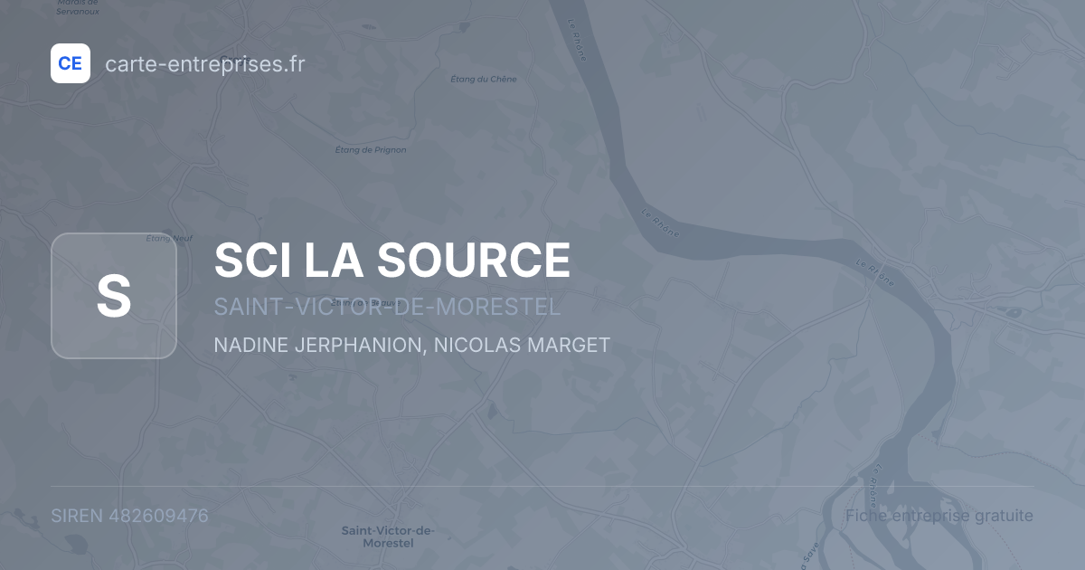 SCI LA SOURCE — 482609476 — fiche entreprise