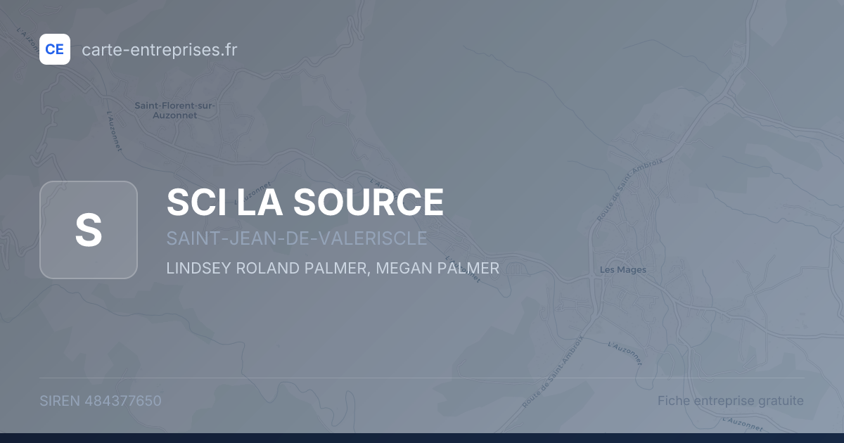 SCI LA SOURCE — 484377650 — fiche entreprise