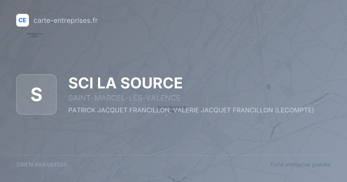 SCI LA SOURCE — 484484506 — fiche entreprise