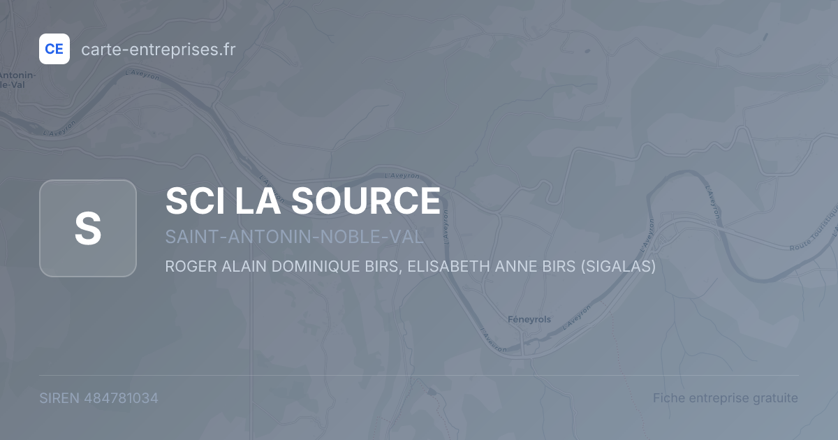 SCI LA SOURCE — 484781034 — fiche entreprise