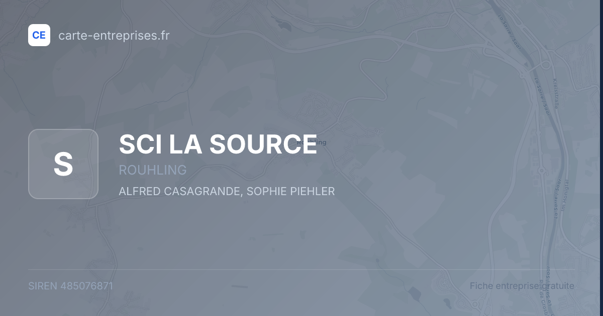 SCI LA SOURCE — 485076871 — fiche entreprise