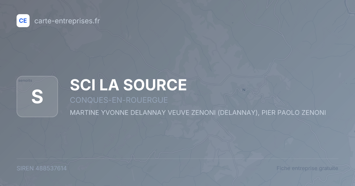 SCI LA SOURCE — 488537614 — fiche entreprise
