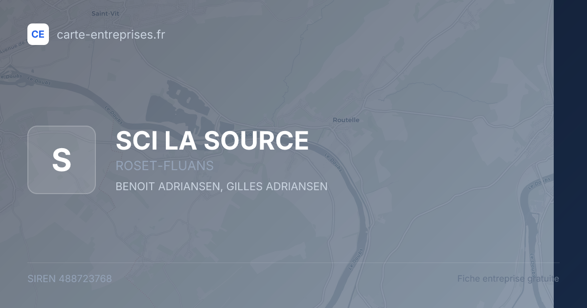 SCI LA SOURCE — 488723768 — fiche entreprise