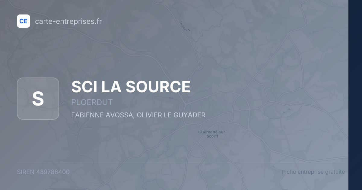 SCI LA SOURCE — 489786400 — fiche entreprise