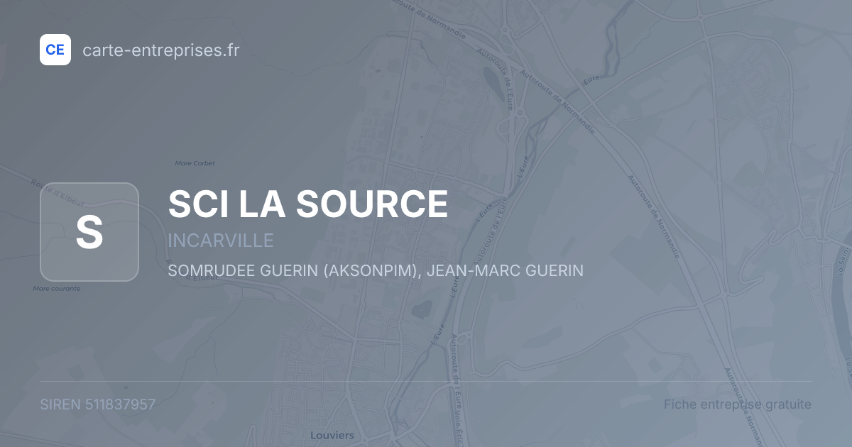 SCI LA SOURCE — 511837957 — fiche entreprise