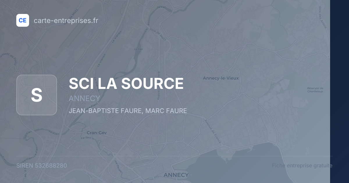 SCI LA SOURCE — 532688280 — fiche entreprise